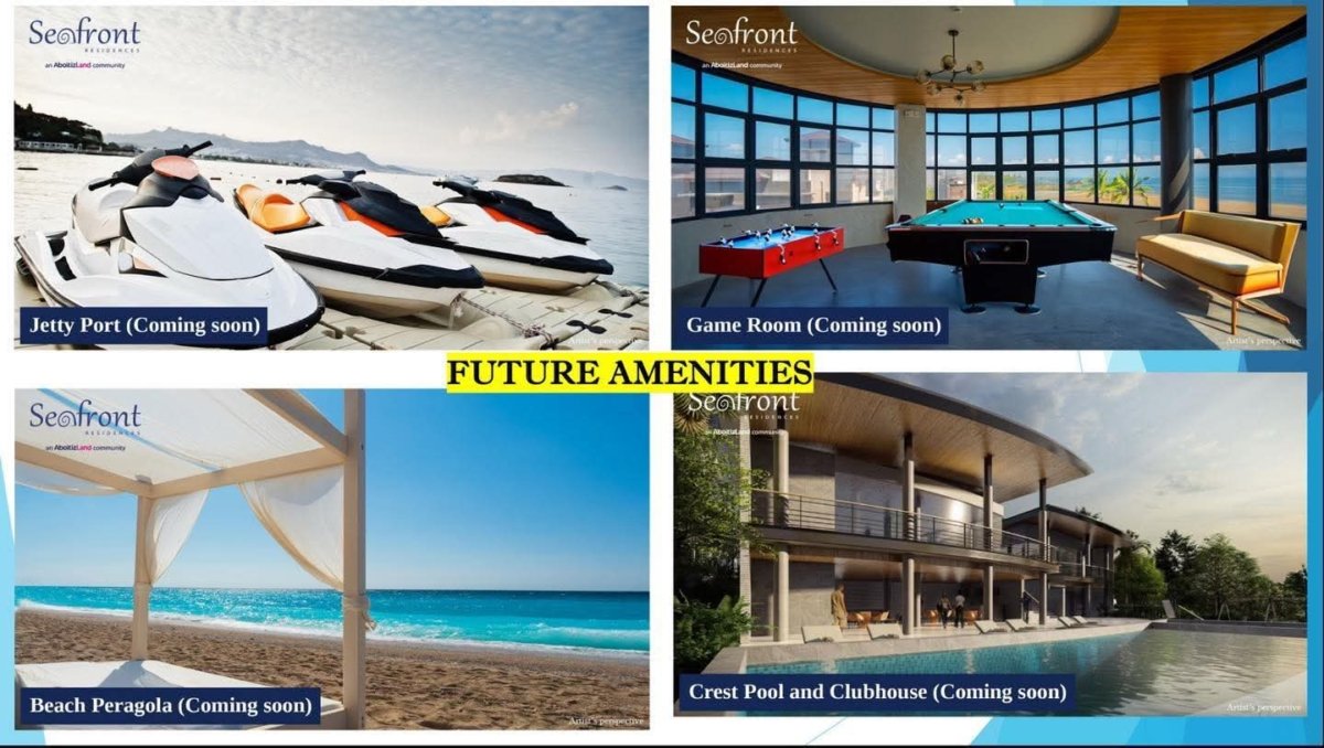 Beach front Property – Seafront Residences by Aboitizland (House & Condo Villa)