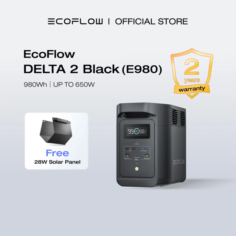 Brownouts Are Getting Worse 😱 — Protect Your Home Now: EcoFlow DELTA 2 Black (E980) 980Wh 500W Solar Generator Philippines Review & Buyer’s Guide