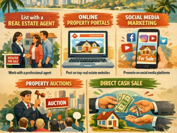 An image depicting the best ways to sell property n the Philippines