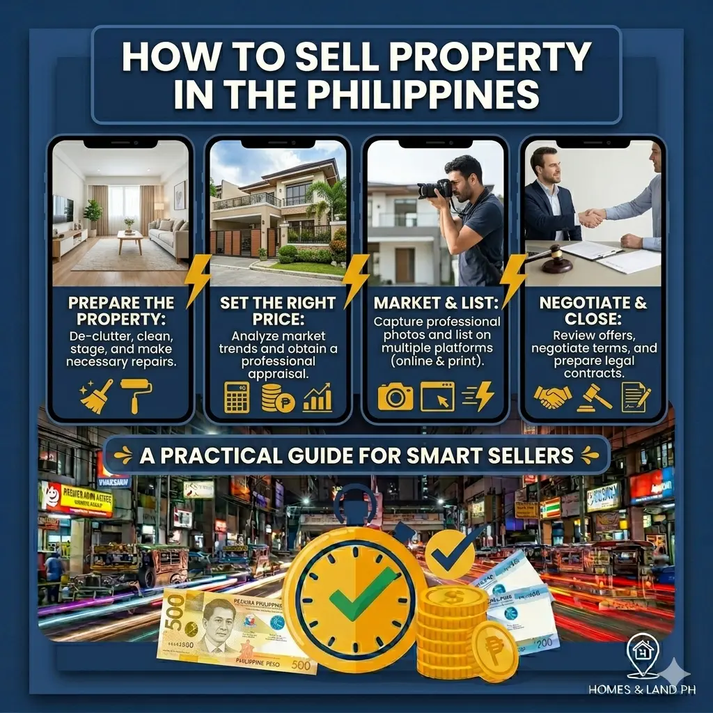 An image depicting how to sell property properly in the Philippines
