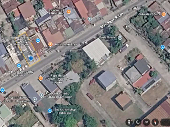Commercial Lot For Rent – 727 Sq. Mtrs Along Mawaque Road Mabiga Mabalacat Pampanga