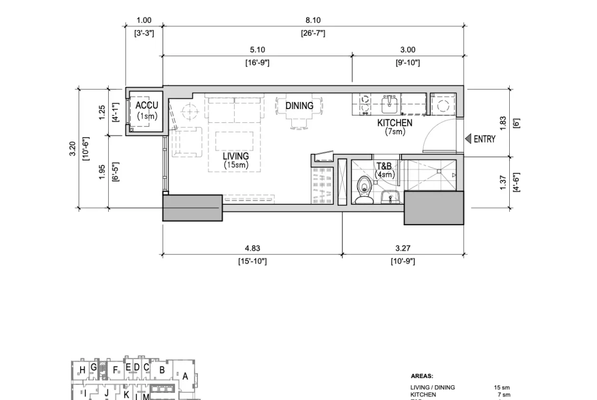Arton East Studio Unit with Indoor Parking (PRESELLING)