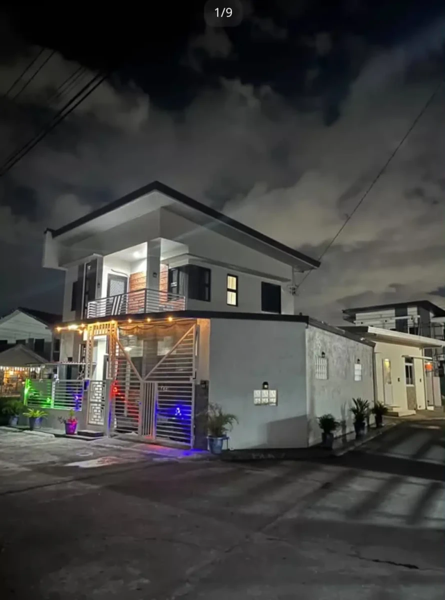 house-night-light 3-Bedroom Pool Home & Lot for Sale in San Fernando Pampanga, 107 sq m lot, CLEAN TITLE
