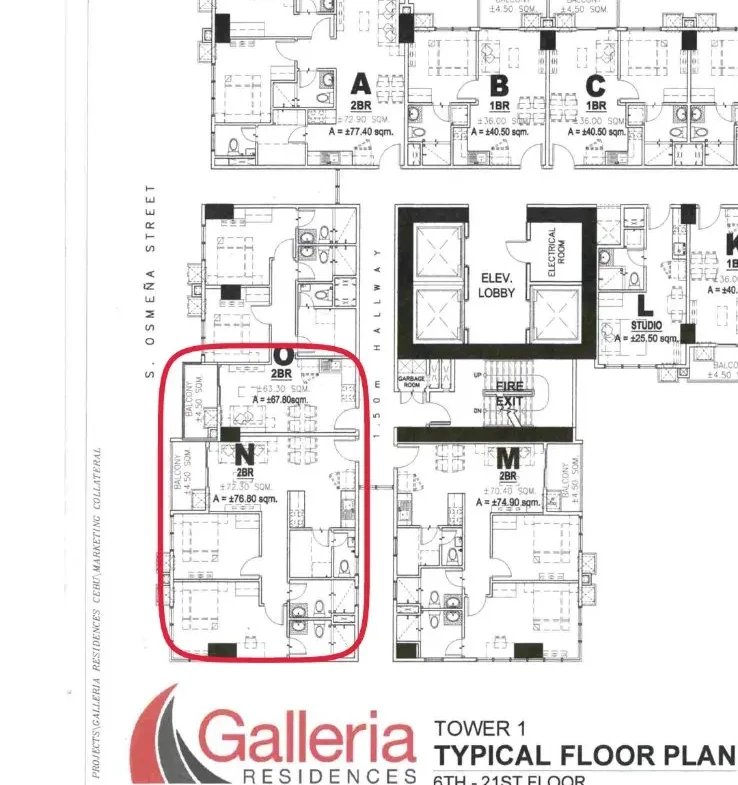 Top-Floor 2BR with Full Ocean View — Galleria Residences Cebu Tower 1
